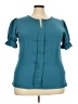 Unbranded Teal Short Sleeve Blouse Size 3X - photo 1