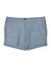 Merona 100% Cotton Chevron-herringbone Blue Shorts Size 14 - photo 1