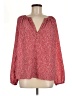 MICHAEL Michael Kors 100% Polyester Red Long Sleeve Blouse Size M - photo 1