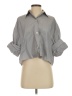 WAYF 100% Cotton Gray 3/4 Sleeve Button-Down Shirt Size XS - photo 1