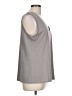 Garnet Hill Gray Sleeveless Top Size L - photo 4