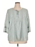 Krazy Kat Teal 3/4 Sleeve Blouse Size XL - photo 1