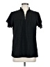 Assorted Brands 100% Polyester Black Short Sleeve Blouse Size M - photo 1