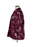Chico's 100% Rayon Floral Burgundy Jacket Size XL (3) - photo 5