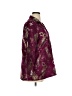 Chico's 100% Rayon Floral Burgundy Jacket Size XL (3) - photo 4