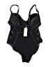 Cupshe Graphic Black One Piece Swimsuit Size 0X - photo 2