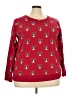 Torrid Print Red Pullover Sweater Size 3X Plus (3) - photo 1
