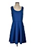 Kardashian Kollection Solid Blue Casual Dress Size S - photo 1