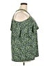 MICHAEL Michael Kors Floral Multi Color Green Sleeveless Top Size 2X - photo 4