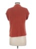 Anrabess 100% Rayon Orange Short Sleeve Top Size M - photo 2