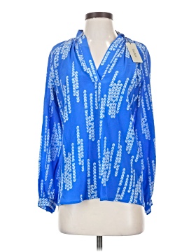 Tucker Long Sleeve Silk Top (view 1)