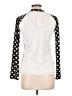 Ili Shop Polka Dots White Long Sleeve Turtleneck Size L - photo 2