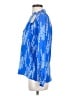 Tucker 100% Silk Blue Long Sleeve Silk Top Size XS - photo 5