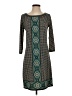 Max Studio Print Multi Color Teal Casual Dress Size S (estimated) - photo 1