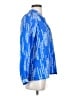 Tucker 100% Silk Blue Long Sleeve Silk Top Size XS - photo 4