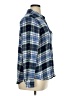 Caslon 100% Rayon Plaid Blue Long Sleeve Button-Down Shirt Size XL - photo 4