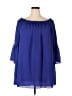 Zanzea Collection 100% Polyester Blue 3/4 Sleeve Blouse Size 3X - photo 1
