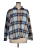 Old Navy 100% Cotton Plaid Blue Long Sleeve Button-Down Shirt Size XL (tall) - photo 1
