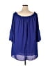 Zanzea Collection 100% Polyester Blue 3/4 Sleeve Blouse Size 3X - photo 2