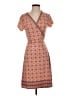 Max Studio Print Orange Casual Dress Size S (estimated) - photo 1