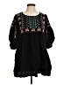 Umgee Black 3/4 Sleeve Blouse Size M - photo 1