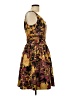 Melonie 100% Polyester Print Yellow Cocktail Dress Size 10 - photo 4
