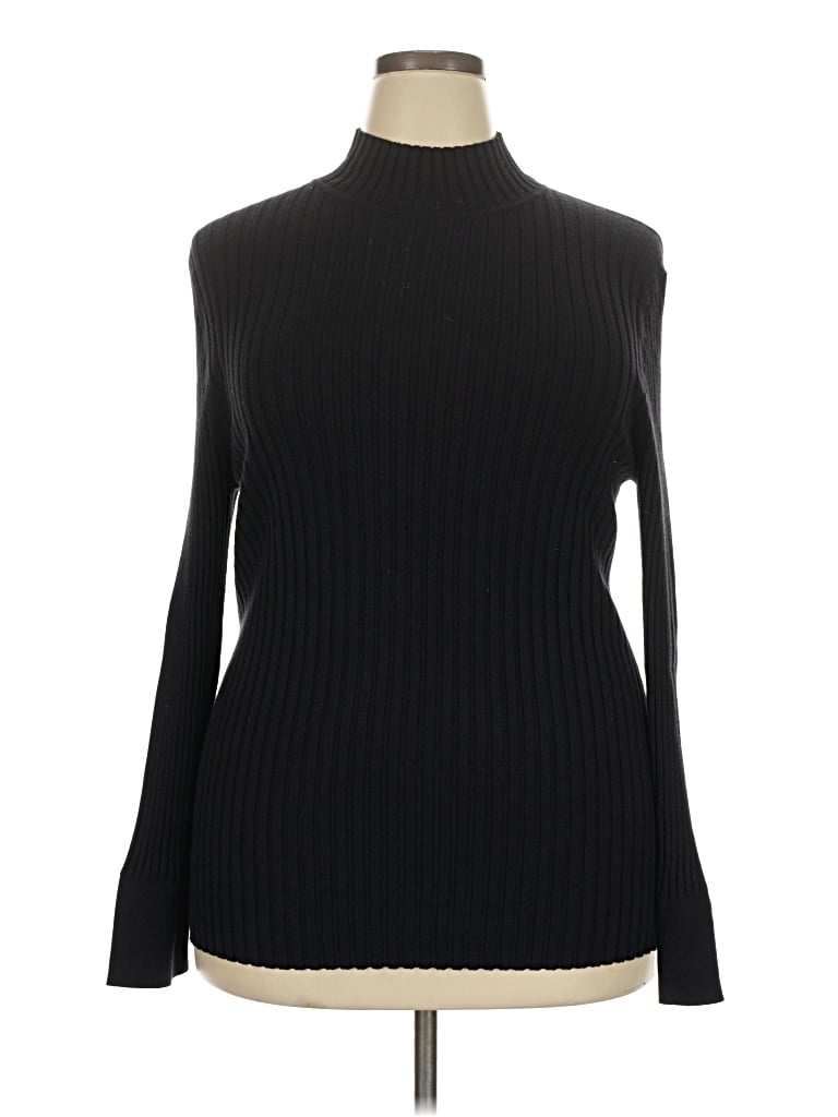 Pre-owned Ann Taylor Loft Turtleneck Sweater In Black