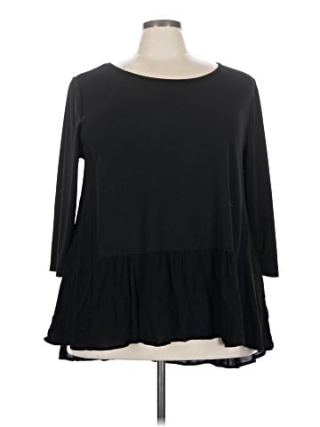 Lane Bryant Outlet 3/4 Sleeve T-Shirt (view 1)