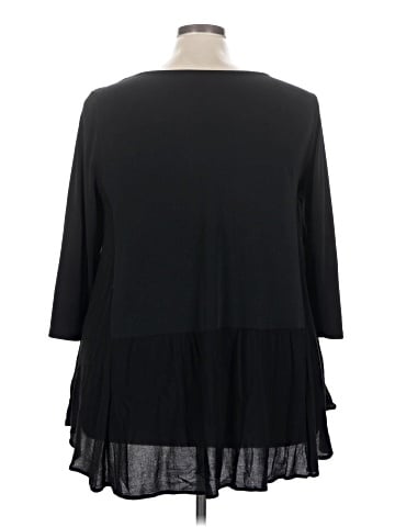 Lane Bryant Outlet 3/4 Sleeve T-Shirt (view 2)