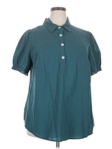 BLOOMCHIC Short Sleeve Blouse (view 1)