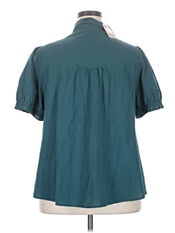 BLOOMCHIC Short Sleeve Blouse (view 2)