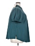 BLOOMCHIC 100% Cotton Teal Short Sleeve Blouse Size 18 - 20 - photo 4