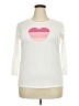 Bobeau Hearts Ivory White 3/4 Sleeve T-Shirt Size XXL - photo 1