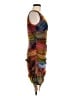 Elana Kattan 100% Polyamide Tie-dye Orange Brown Cocktail Dress Size M - photo 4