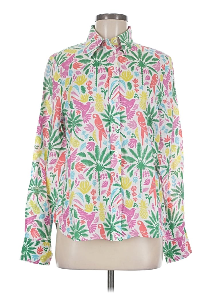 Pre-owned Boden Long Sleeve Blouse In Pink