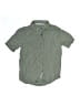 CRAFT + FLOW 100% Rayon Stripes Green Short Sleeve Button-Down Shirt Size 6 - photo 1