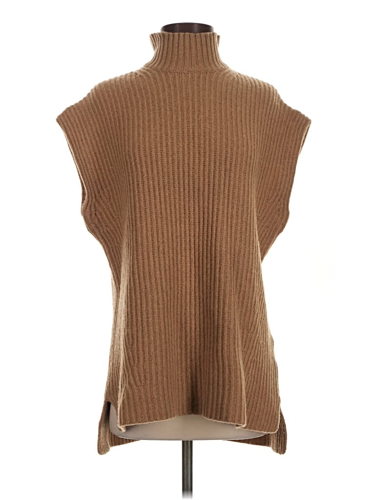 Ganni Sweater Vest In Brown