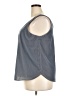 Ann Taylor LOFT 100% Polyester Gray Sleeveless Blouse Size XXL - photo 5