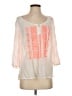 JCPenney Pink 3/4 Sleeve Blouse Size S - photo 1