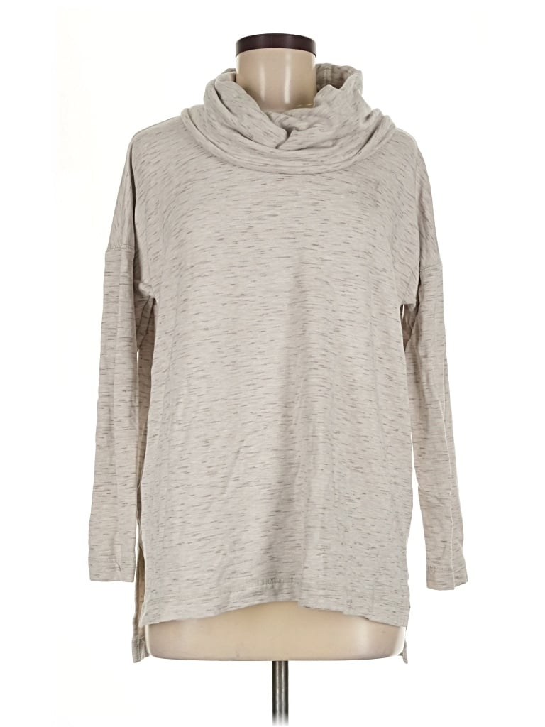 Pre-owned Lou & Grey Turtleneck Sweater In Silver