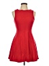 Monteau Solid Red Cocktail Dress Size L - photo 1
