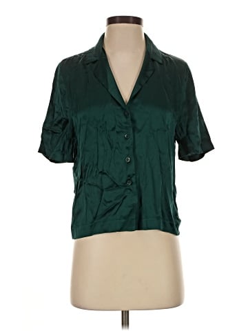 Reformation Short Sleeve Silk Top (view 1)