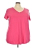 Torrid Pink Short Sleeve T-Shirt Size 4X Plus (4) - photo 1