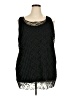 Lane Bryant 100% Polyester Black Sleeveless Blouse Size 26 - 28 Plus - photo 1