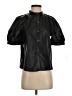 Who What Wear 100% Polyester Black Short Sleeve Blouse Size XS - photo 1
