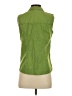 Basic Editions Green Sleeveless Button-Down Shirt Size S - photo 2