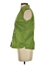 Basic Editions Green Sleeveless Button-Down Shirt Size S - photo 5