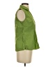 Basic Editions Green Sleeveless Button-Down Shirt Size S - photo 4