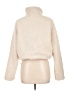 Me Jane 100% Polyester Ivory Faux Fur Jacket Size L - photo 2