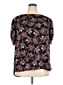 Ann Taylor Floral Paisley Black Short Sleeve Blouse Size XXL - photo 1